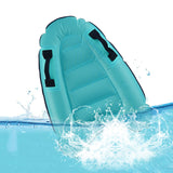 Portable Inflatable Surfing Body Board with Handles Adult Children Outdoor Water Skiing Board Lake Blue