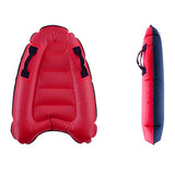 Portable Inflatable Surfing Body Board with Handles Adult Children Outdoor Water Skiing Board Rose Red