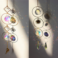 2Pcs Hanging Suncatcher Sun Catcher Rainbow Prism Window Home Decor