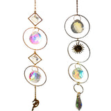 2Pcs Hanging Suncatcher Sun Catcher Rainbow Prism Window Home Decor