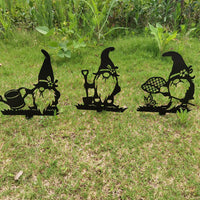 Gnomes Garden Art Garden Metal Garden Sculptures Statue Home Decor Lawn Ornament