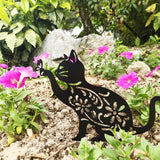 Cat Garden Art Garden Metal Garden Sculptures Statue Home Decor Lawn Ornament