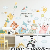 Self-adhesive Removable Cartoon Animal Wall Sticker Home Decor