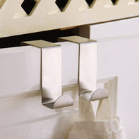 Stainless Steel Over Door Cabinet Drawer Hooks Towel Coat Hooks