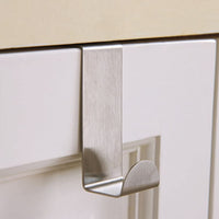 Stainless Steel Over Door Cabinet Drawer Hooks Towel Coat Hooks