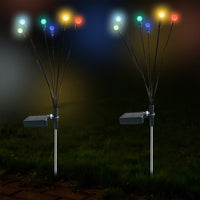 Solar Powered Firefly Light Ground Patio Stake Walkway Lamp Outdoor Garden Decor -Multicolor Light