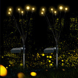 Solar Powered Firefly Light Ground Patio Stake Walkway Lamp Outdoor Garden Decor -Warm Light