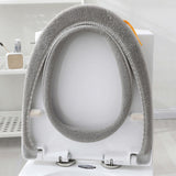 4PCS Winter Warm Bathroom Stretchable Closestool Toilet Seat Cover Pads