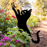 3PCS Metal Cat Decorative Garden Stakes Outdoor Garden Decor for Cat Lovers