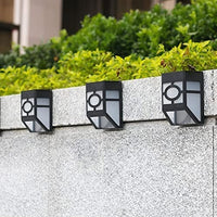 4Pcs Solar Wall Lamp Garden Fence Light Outdoor Decor Solar Powered Night Lights-Colorful Light