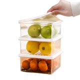 Set of 5 Pcs Food Storage Container Refrigerator Storage Box with Lid and Handle