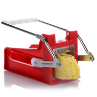 Chip Potato Chipper Maker French Fry Cutter with 2 Blade Cutter