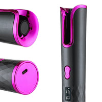 Wireless Automatic Portable Hair Curler for Hair Styling Grey