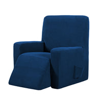 Stretch Recliner Cover Lift Reclining Recliner Chair Slip Cover Recliner Slipcover-Navy Blue