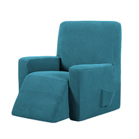 Stretch Recliner Cover Lift Reclining Recliner Chair Slip Cover Recliner Slipcover-Peacock Blue