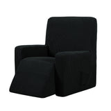 Stretch Recliner Cover Lift Reclining Recliner Chair Slip Cover Recliner Slipcover-Black