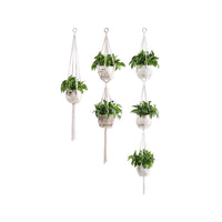 3Pcs Plant Flower Pot Holder Hanger Hanging Planter Basket Hemp Rope Braided Plant Pot Holders