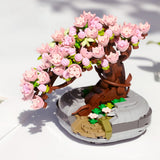 Bonsai Flowers Building Blocks Toys Set Bricks Toys Home Decor-Style 2