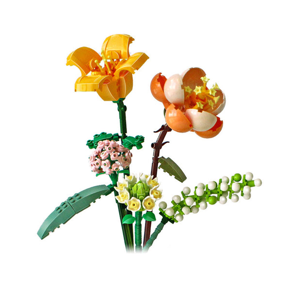 Flowers Bouquet Building Blocks Toys Set Bricks Toys Home Decor-Style 2