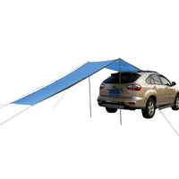 Car Awning Tent Sun Shelter Car Tailgate Shade Road Trip Camping Canopy Shade Blue