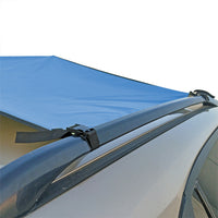 Car Awning Tent Sun Shelter Car Tailgate Shade Road Trip Camping Canopy Shade Blue