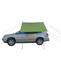 Car Awning Tent Sun Shelter Car Tailgate Shade Road Trip Camping Canopy Shade Green