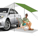 Car Awning Tent Sun Shelter Car Tailgate Shade Road Trip Camping Canopy Shade Green