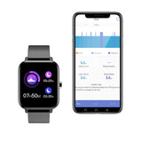 Smart Watch Health Tracker with Magnetic Charger Black