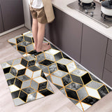 Set of 2 Pack Non Slip Mat for Kitchen Bathroom Floor Cube Style