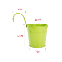 10Pcs Hanging Flower Pots with Detachable Hooks