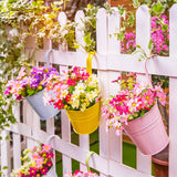 10Pcs Hanging Flower Pots with Detachable Hooks