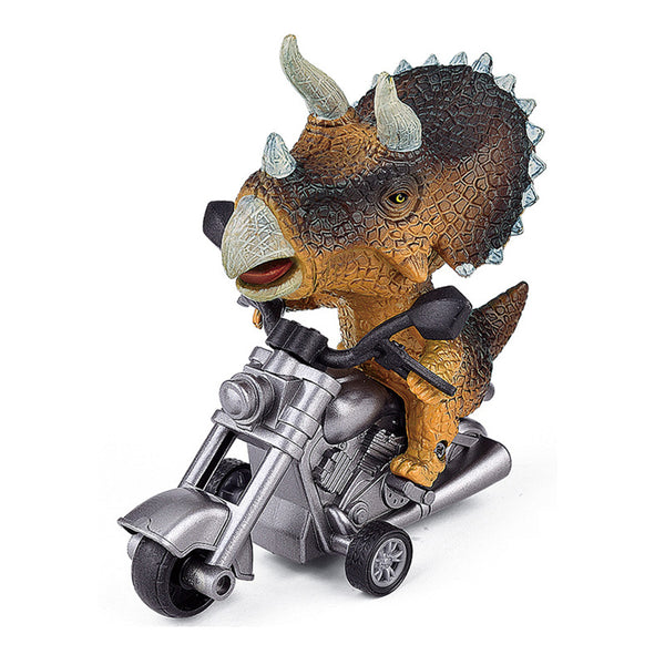 Dinosaur Toy Dinosaur Pull Back Car Toy Motorcycle Toys Yellow