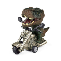 Dinosaur Toy Dinosaur Pull Back Car Toy Motorcycle Toys Brown