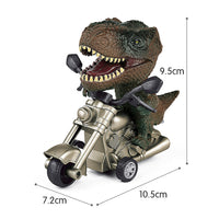 Dinosaur Toy Dinosaur Pull Back Car Toy Motorcycle Toys Brown