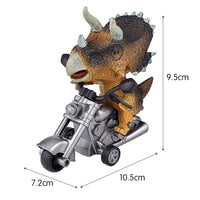 Dinosaur Toy Dinosaur Pull Back Car Toy Motorcycle Toys Yellow