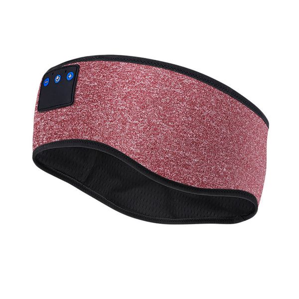 Bluetooth Headband with Wireless Stereo Headphone Red