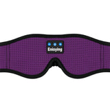Bluetooth Eye Mask with Wireless Stereo Headphone Purple