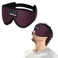 Bluetooth Eye Mask with Wireless Stereo Headphone Red