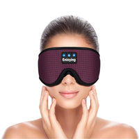 Bluetooth Eye Mask with Wireless Stereo Headphone Red