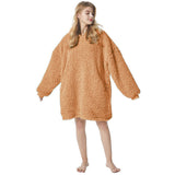 Sherpa Hoodie Blanket - Camel