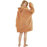 Sherpa Hoodie Blanket - Camel