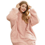 Sherpa Hoodie Blanket - Pink