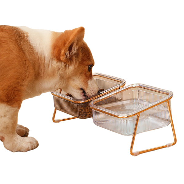 Pet Elevated Feeder Bowl Raised Stand Bowl Dog Cat Bowl Pet Food Water Bowl-Style 2