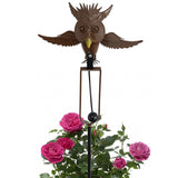 Metal Swing Animal Garden Statues Yard Stakes Flower Bed Decor-Style 1