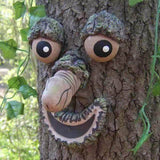 Tree Face Decor Tree Hugger Sculpture Yard Art Garden Decoration