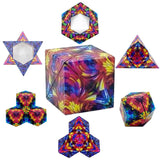 3D Magic Cube Puzzle Shape Shifting Box Magnetic Fidget Toy-Style 1