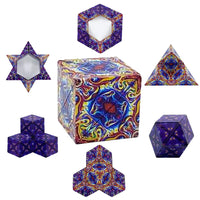 3D Magic Cube Puzzle Shape Shifting Box Magnetic Fidget Toy-Style 3