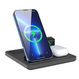 3-In-1 Qi Wireless Charger Fast Charging Dock Station for iPhone Apple Watch Airpods