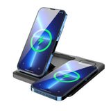 3-In-1 Qi Wireless Charger Fast Charging Dock Station for iPhone Apple Watch Airpods