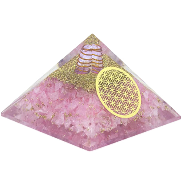 Orgonite Pyramid Chakra Energy Stone Orgone Pyramids Positive Energy Healing Pink